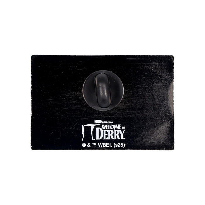 IT - "Greetings From Derry" Postcard Printed Enamel Pin