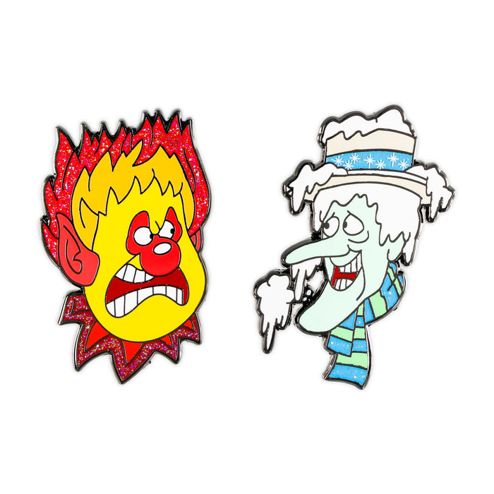 The Year Without a Santa Claus - Heat Miser and Snow Miser Enamel Pins | Set Of 2