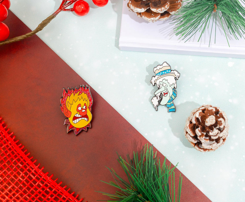 The Year Without a Santa Claus - Heat Miser and Snow Miser Enamel Pins | Set Of 2