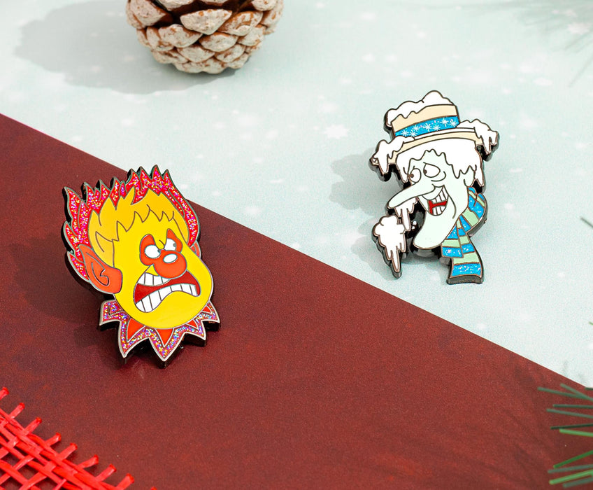 The Year Without a Santa Claus - Heat Miser and Snow Miser Enamel Pins | Set Of 2
