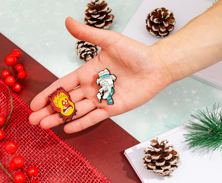 The Year Without a Santa Claus - Heat Miser and Snow Miser Enamel Pins | Set Of 2
