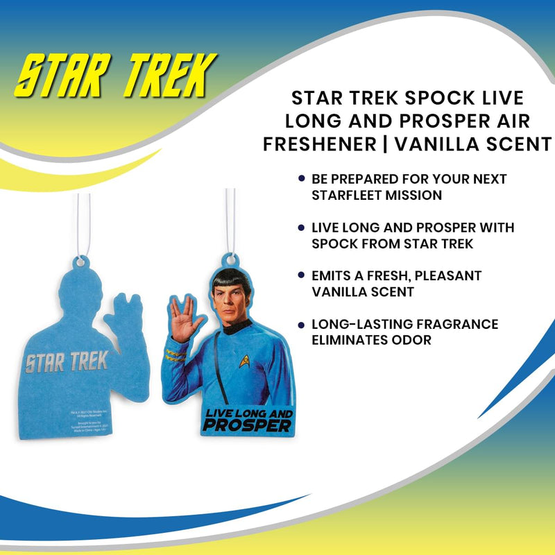 Star Trek Spock Live Long and Prosper Air Freshener | Berry Scent product image 7 of 7