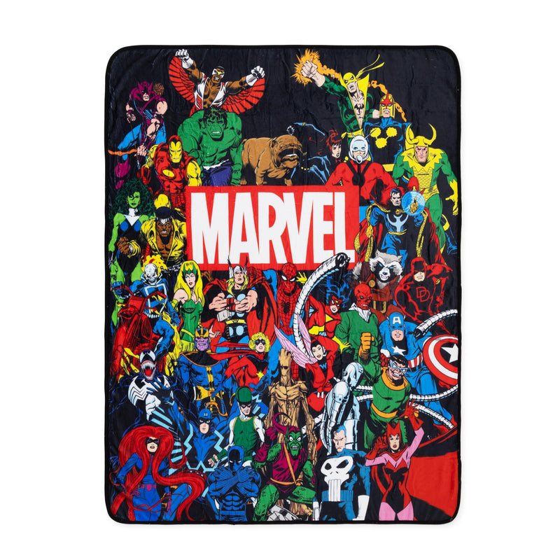 Marvel Comics Superheroes Fleece Throw Blanket | 45 x 60 Inches product image 1 of 9