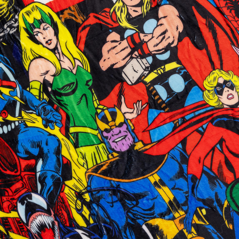 Marvel Comics Superheroes Fleece Throw Blanket | 45 x 60 Inches product image 2 of 9