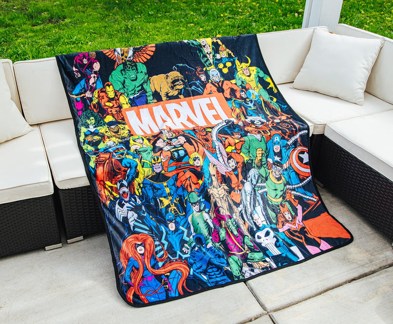 Marvel Comics Superheroes Fleece Throw Blanket | 45 x 60 Inches product image 7 of 9