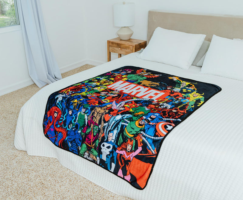 Marvel Comics Superheroes Fleece Throw Blanket | 45 x 60 Inches product image 8 of 9