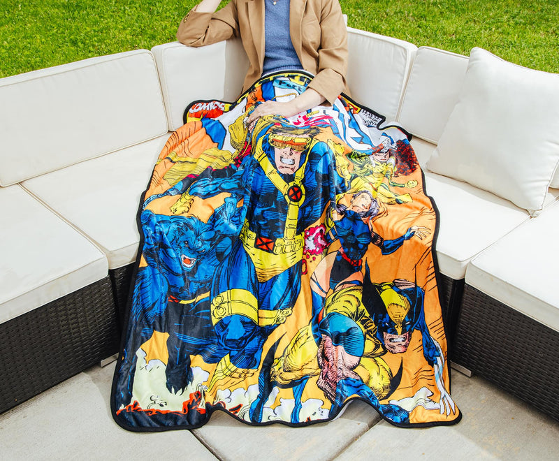 Marvel Comics X-Men Comic Book Cover Fleece Throw Blanket | 45 x 60 Inches product image 4 of 9