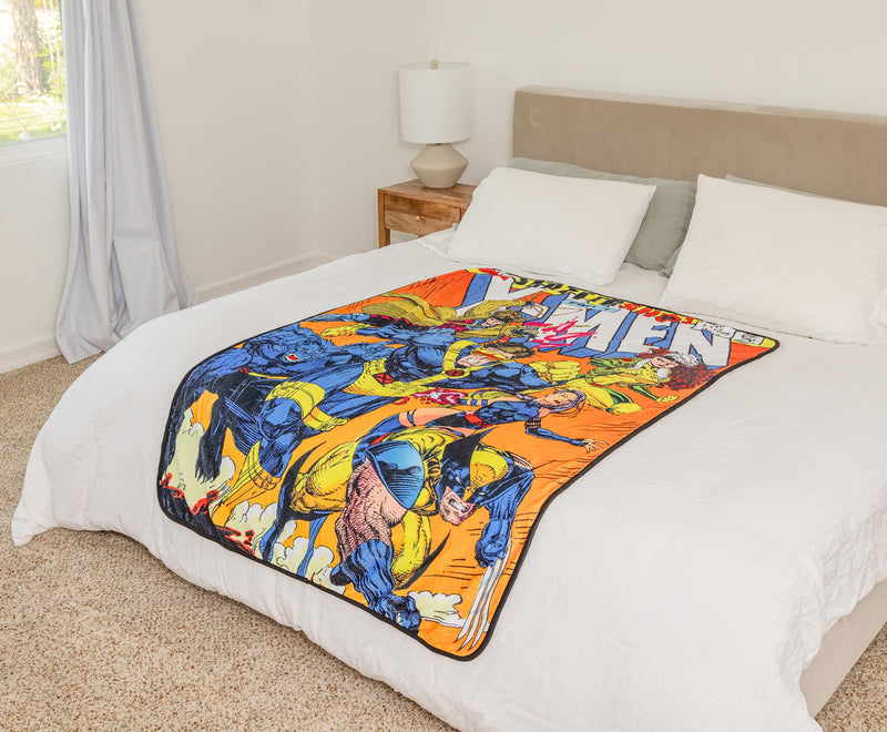 Marvel Comics X-Men Comic Book Cover Fleece Throw Blanket | 45 x 60 Inches product image 9 of 9