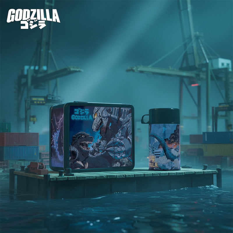 Godzilla Vs. Mechagodzilla - Retro Metal Lunchbox with Beverage Container product image 10 of 11
