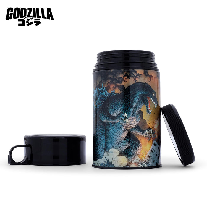 Godzilla Vs. Mechagodzilla - Retro Metal Lunchbox with Beverage Container
