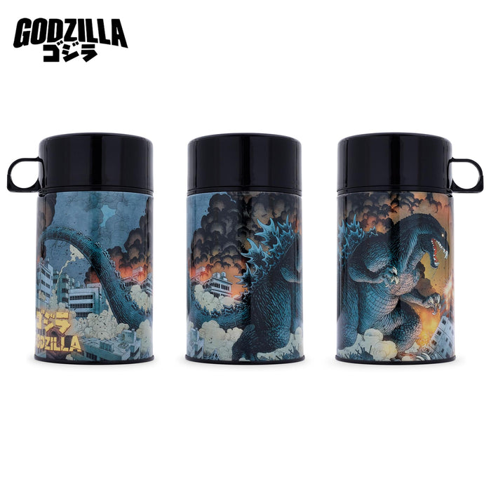 Godzilla Vs. Mechagodzilla - Retro Metal Lunchbox with Beverage Container