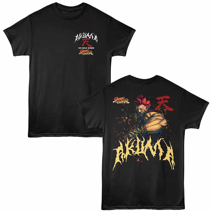 T-Shirt featuring design named Street Fighter - Akuma (Front & Back)