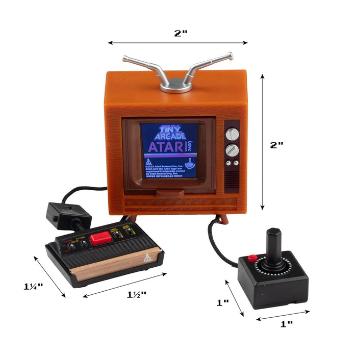 Tiny Arcade Atari 2600 3.5 Inch Playable Mini Retro Game