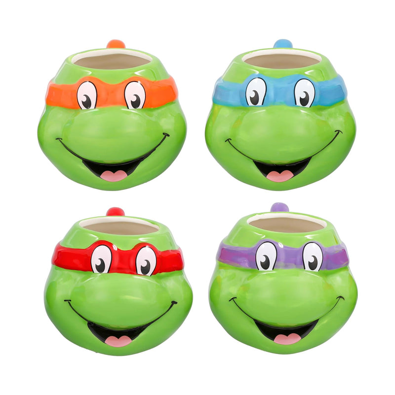 Teenage Mutant Ninja Turtles 4-Piece Sculpted Ceramic Mug Set | 23 Ounces product image 1 of 9