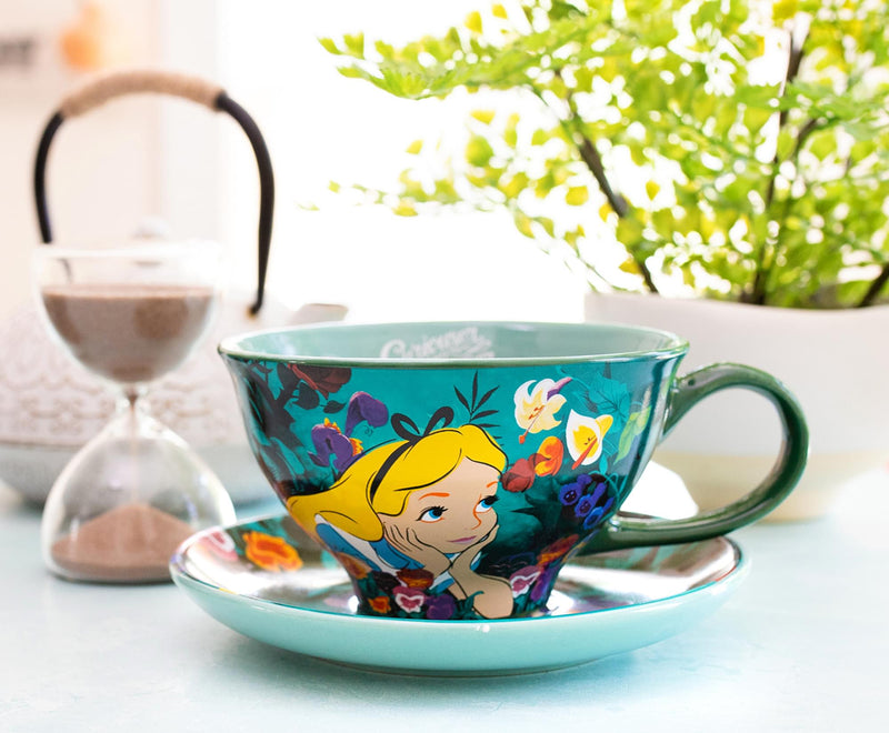 Disney Alice In Wonderland Ceramic Teacup and Saucer Set product image 3 of 7