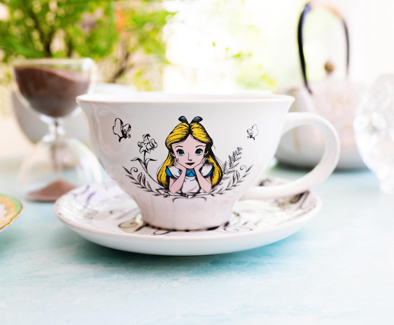 Disney Alice In Wonderland "World of My Own" Ceramic Teacup and Saucer Set product image 3 of 7