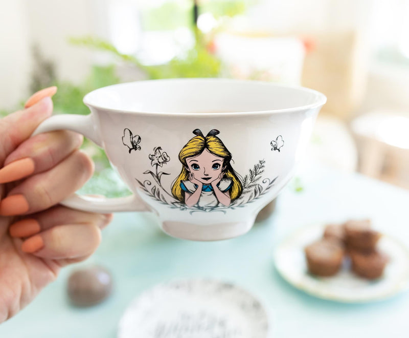 Disney Alice In Wonderland "World of My Own" Ceramic Teacup and Saucer Set product image 5 of 7