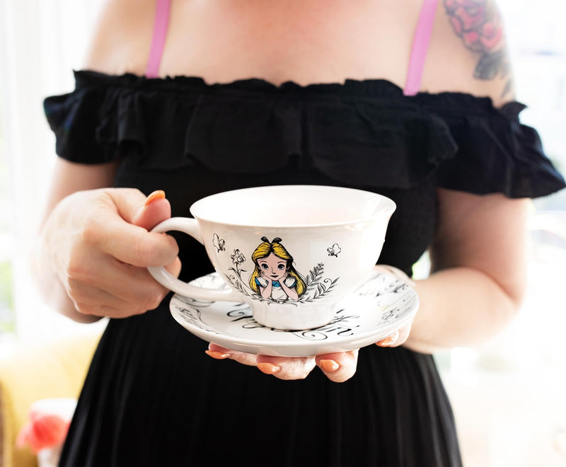 Disney Alice In Wonderland "World of My Own" Ceramic Teacup and Saucer Set product image 6 of 7