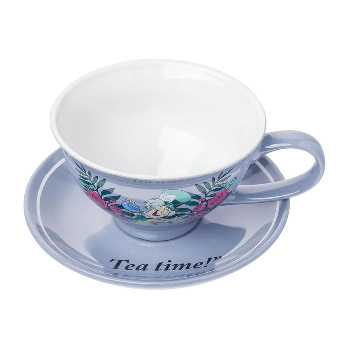 Disney Alice In Wonderland Mad Hatter Teacup and Saucer Set | Holds 12 Ounces