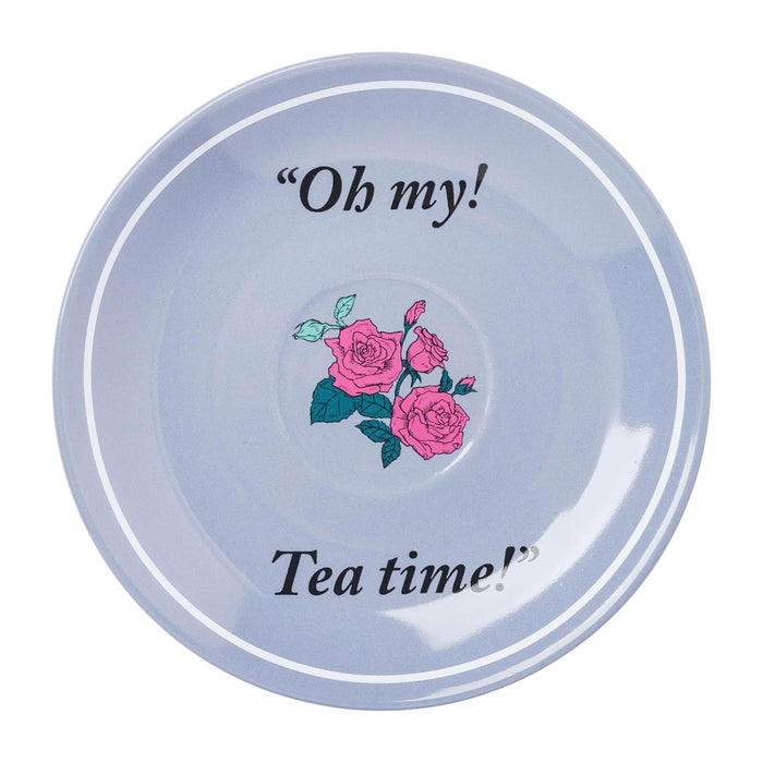 Disney Alice In Wonderland Mad Hatter Teacup and Saucer Set | Holds 12 Ounces