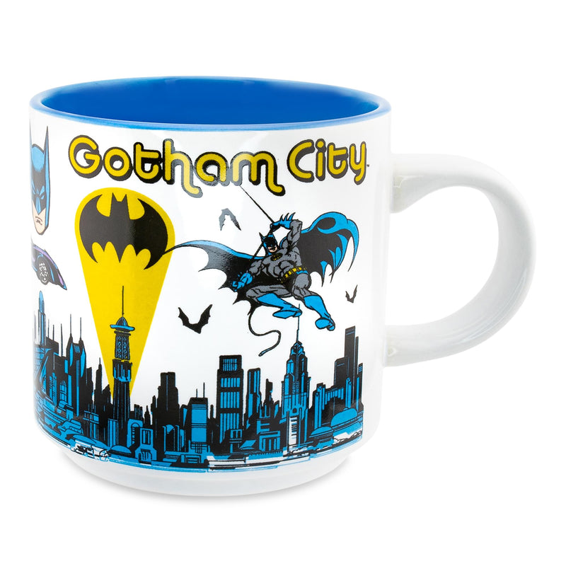 DC Comics Batman Allover Print Single Stackable Ceramic Mug | Holds 13 Ounces product image 1 of 7