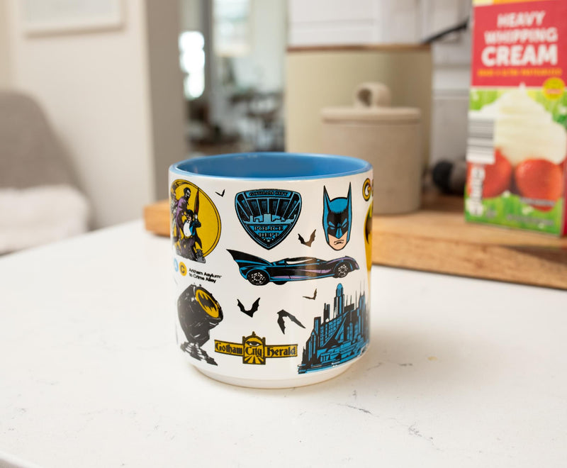 DC Comics Batman Allover Print Single Stackable Ceramic Mug | Holds 13 Ounces product image 4 of 7