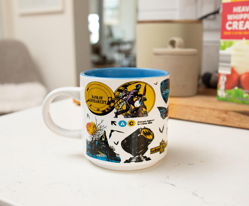 DC Comics Batman Allover Print Single Stackable Ceramic Mug | Holds 13 Ounces product image 5 of 7