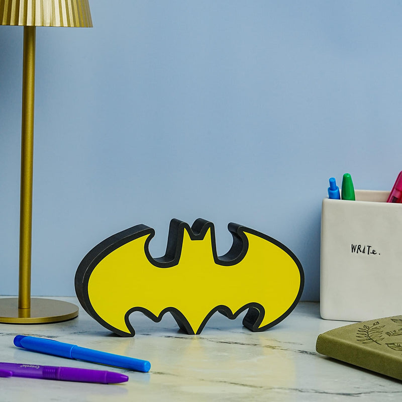 DC Comics Batman Emblem Die-Cut Wooden Wall Art Sign | 4 x 8 Inches product image 3 of 6
