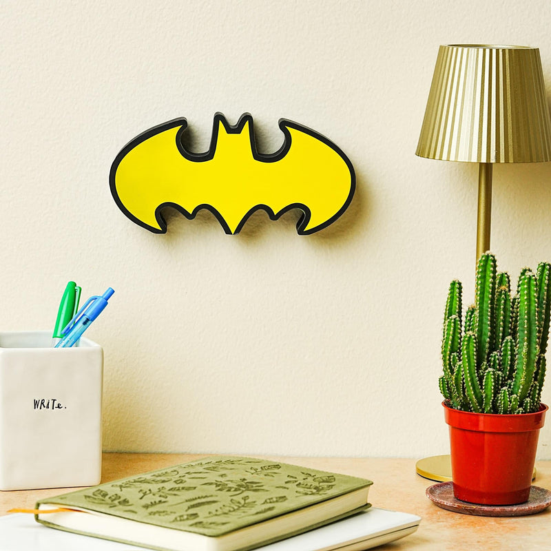 DC Comics Batman Emblem Die-Cut Wooden Wall Art Sign | 4 x 8 Inches product image 5 of 6