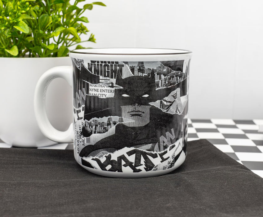 DC Comics Batman Collage Ceramic Camper Mug | Holds 20 Ounces