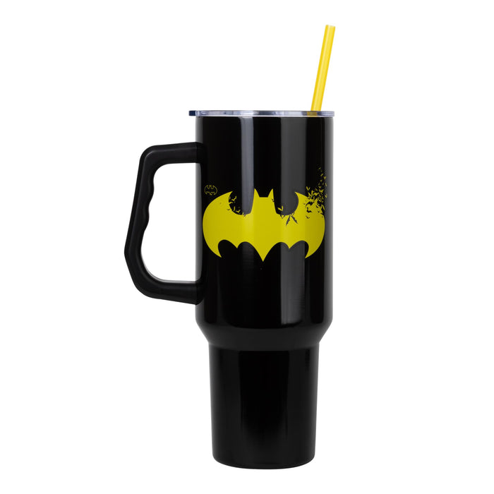 DC Comics Batman Logo 40-Ounce Stainless Steel Tumbler With Handle