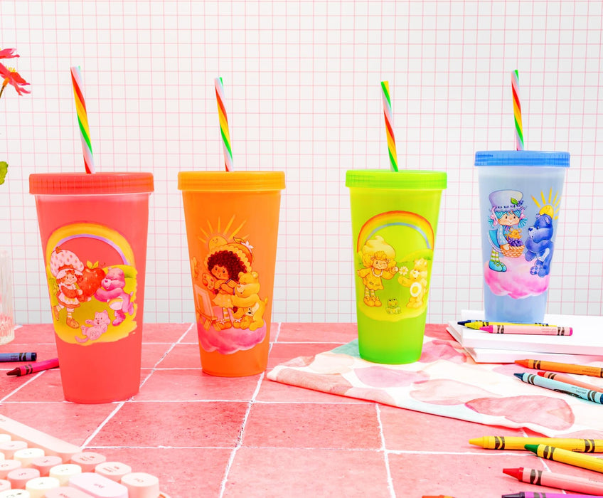 Care Bears x Strawberry Shortcake - 4-Piece Color-Changing Tumbler Set | 24 Ounces
