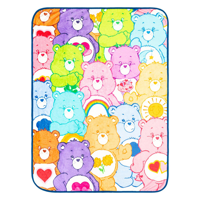 Care Bears - Character Collage Fleece Throw Blanket | 45 x 60 Inches