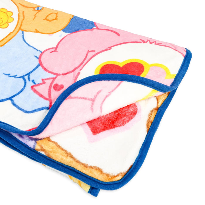 Care Bears - Character Collage Fleece Throw Blanket | 45 x 60 Inches