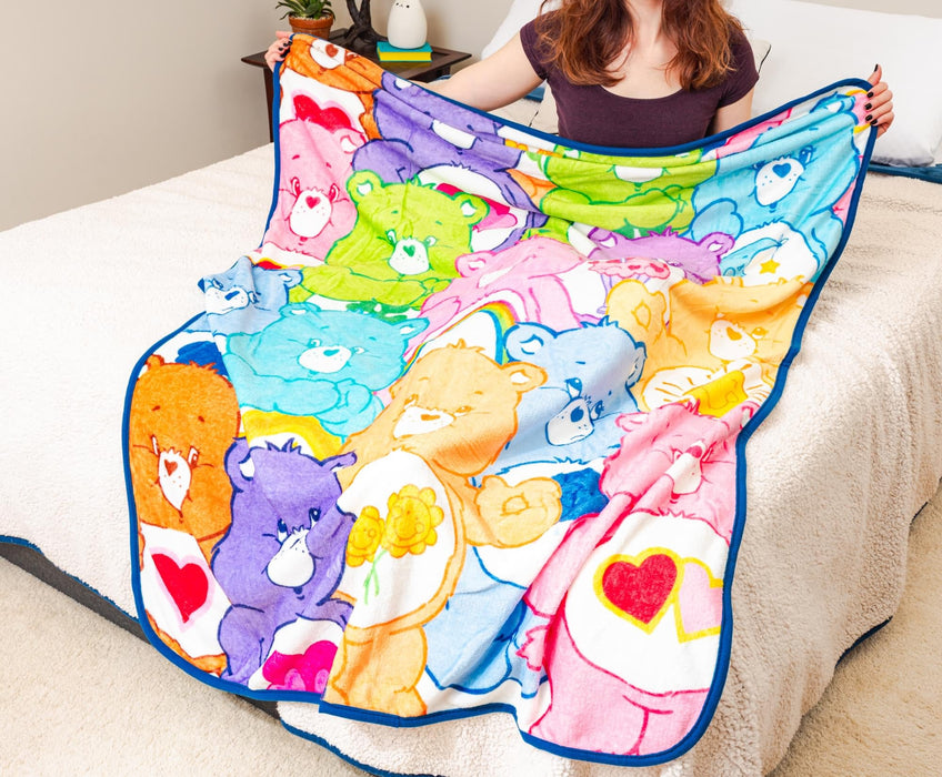 Care Bears - Character Collage Fleece Throw Blanket | 45 x 60 Inches