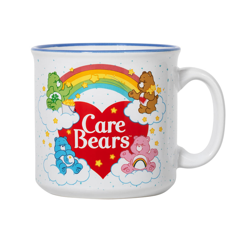 Care Bears Rainbow Heart Logo Ceramic Camper Mug | Holds 20 Ounces product image 1 of 7