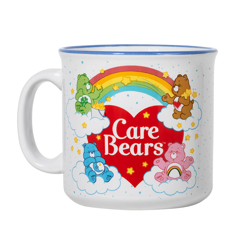 Care Bears Rainbow Heart Logo Ceramic Camper Mug | Holds 20 Ounces product image 2 of 7