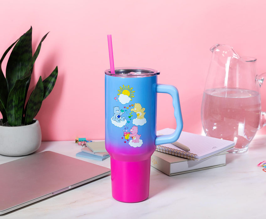 Care Bears Ombre 40-Ounce Stainless Steel Tumbler With Handle