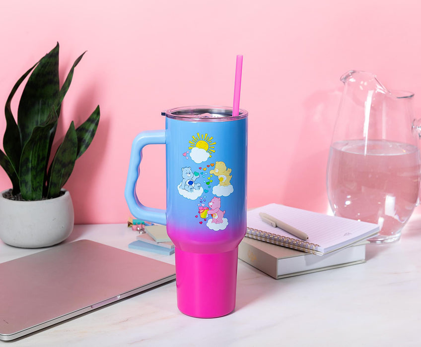 Care Bears Ombre 40-Ounce Stainless Steel Tumbler With Handle