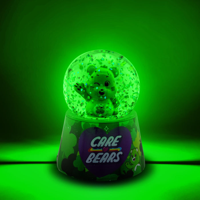 Care Bears - Good Luck Bear Light-Up Mini Snow Globe | 2.5 Inches Tall