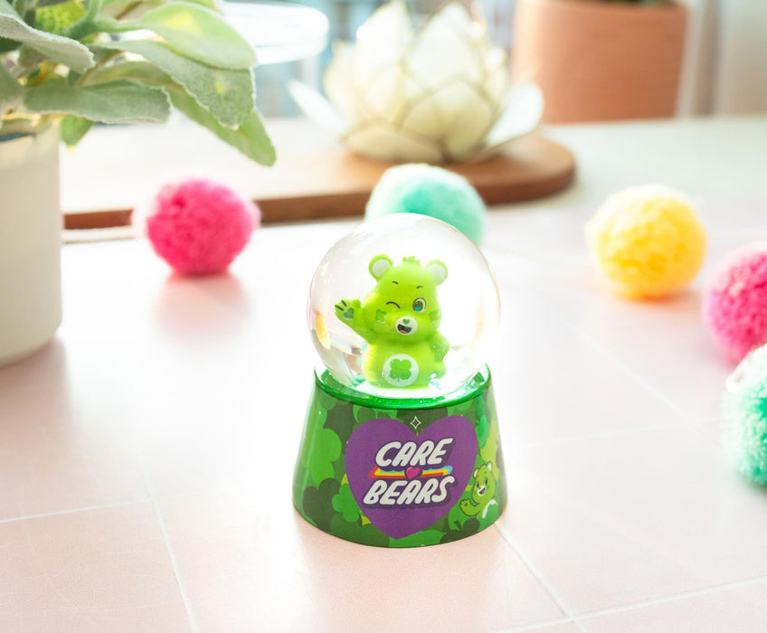 Care Bears - Good Luck Bear Light-Up Mini Snow Globe | 2.5 Inches Tall