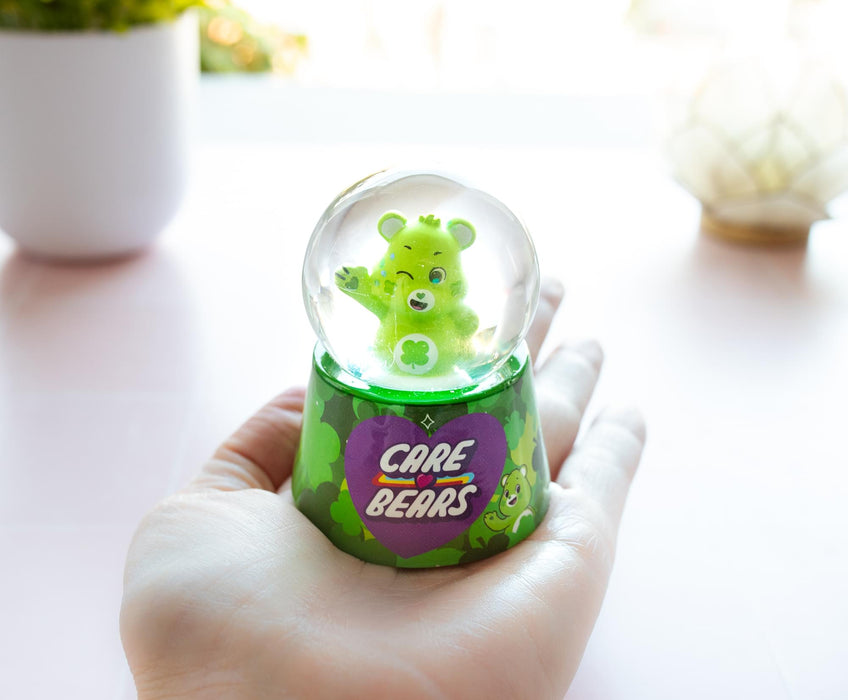 Care Bears - Good Luck Bear Light-Up Mini Snow Globe | 2.5 Inches Tall