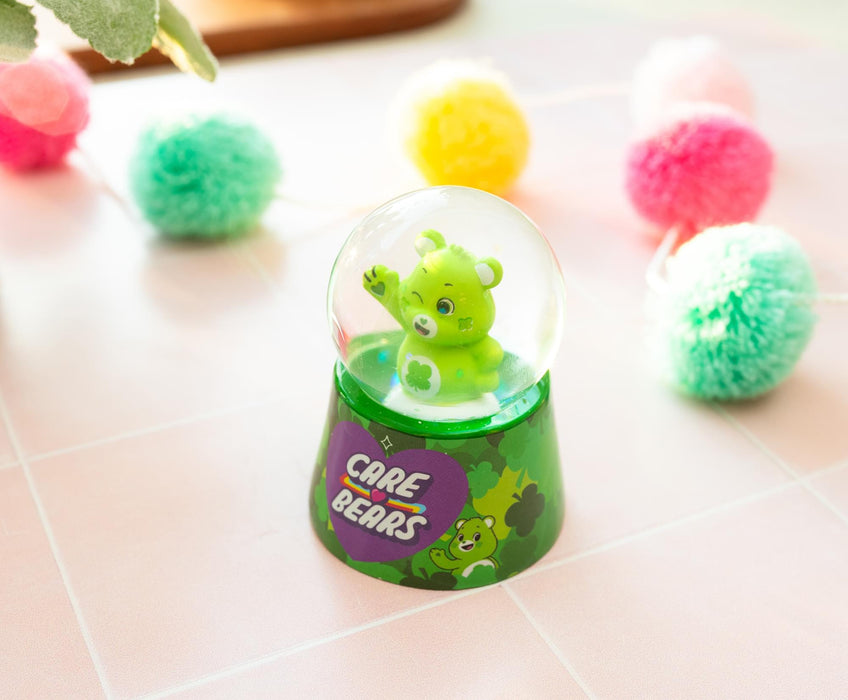 Care Bears - Good Luck Bear Light-Up Mini Snow Globe | 2.5 Inches Tall