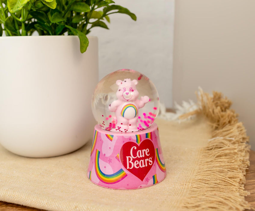 Care Bears - Cheer Bear Mini Light-Up Snow Globe | 3 Inches Tall
