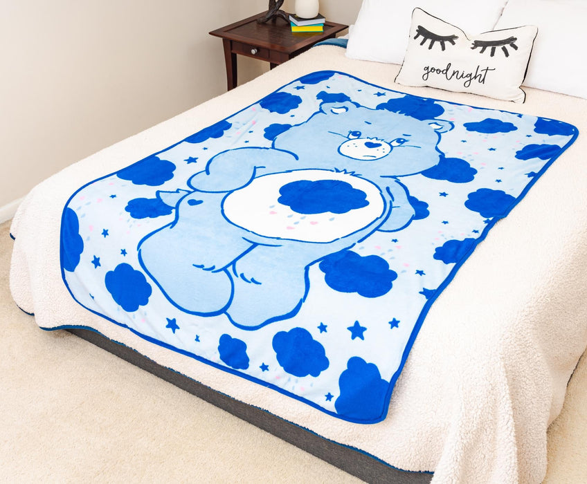 Care Bears - Grumpy Bear Fleece Throw Blanket | 45 x 60 Inches