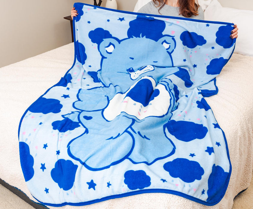 Care Bears - Grumpy Bear Fleece Throw Blanket | 45 x 60 Inches