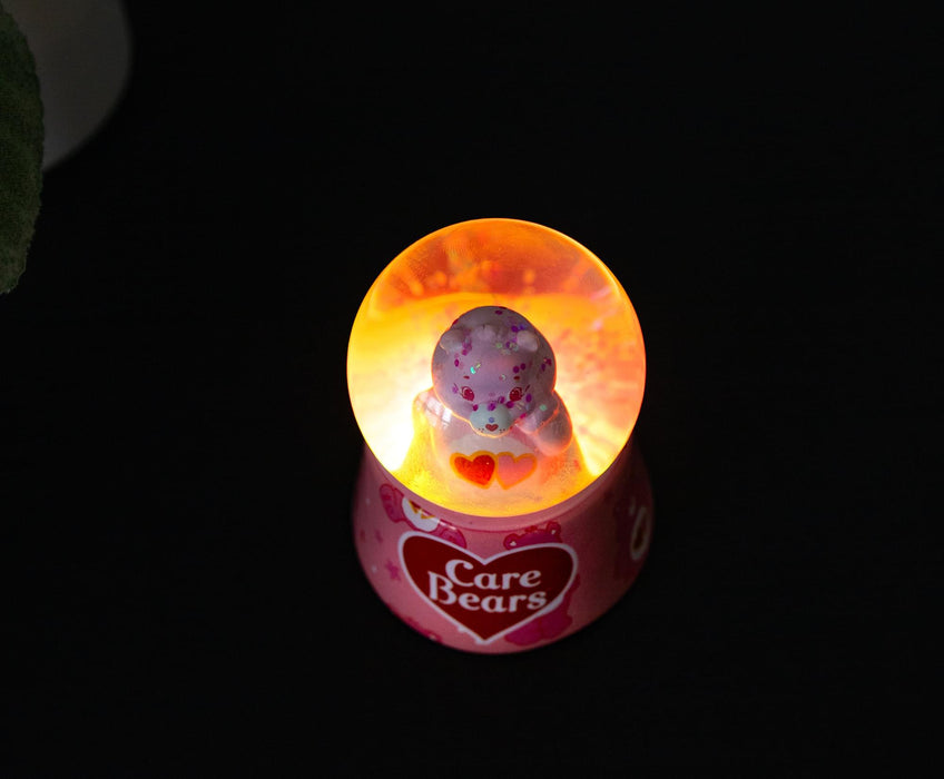Care Bears - Love-A-Lot Bear Mini Light-Up Snow Globe | 3 Inches Tall