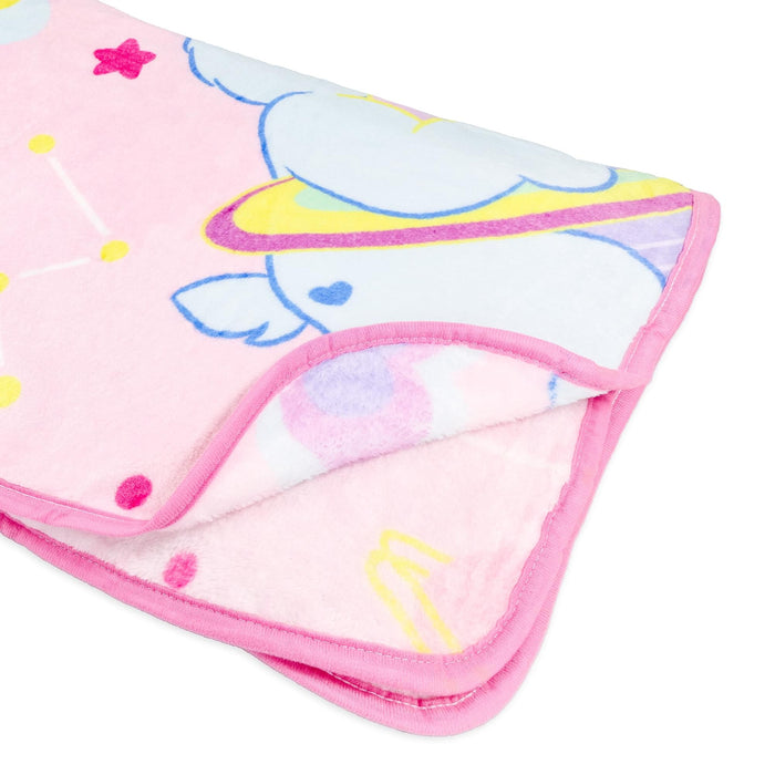 Care Bears - Rainbow Cosmic Space Fleece Throw Blanket | 45 x 60 Inches