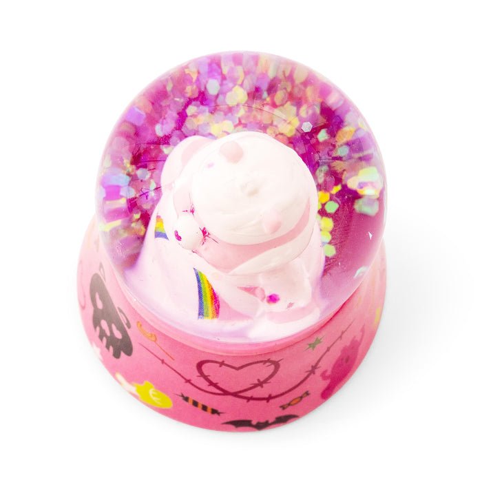 Care Bears Cheer Bear Mummy 3-Inch Mini Light-Up Snow Globe
