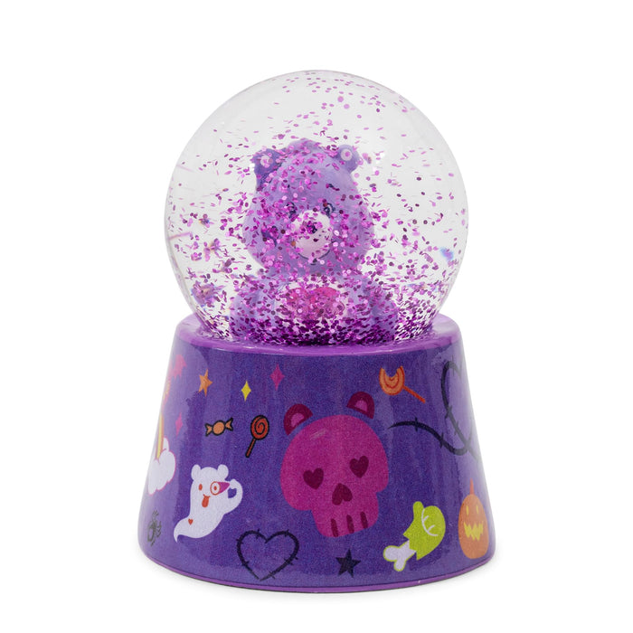 Care Bears - Harmony Bear Frankenstein 3-Inch Mini Light-Up Snow Globe